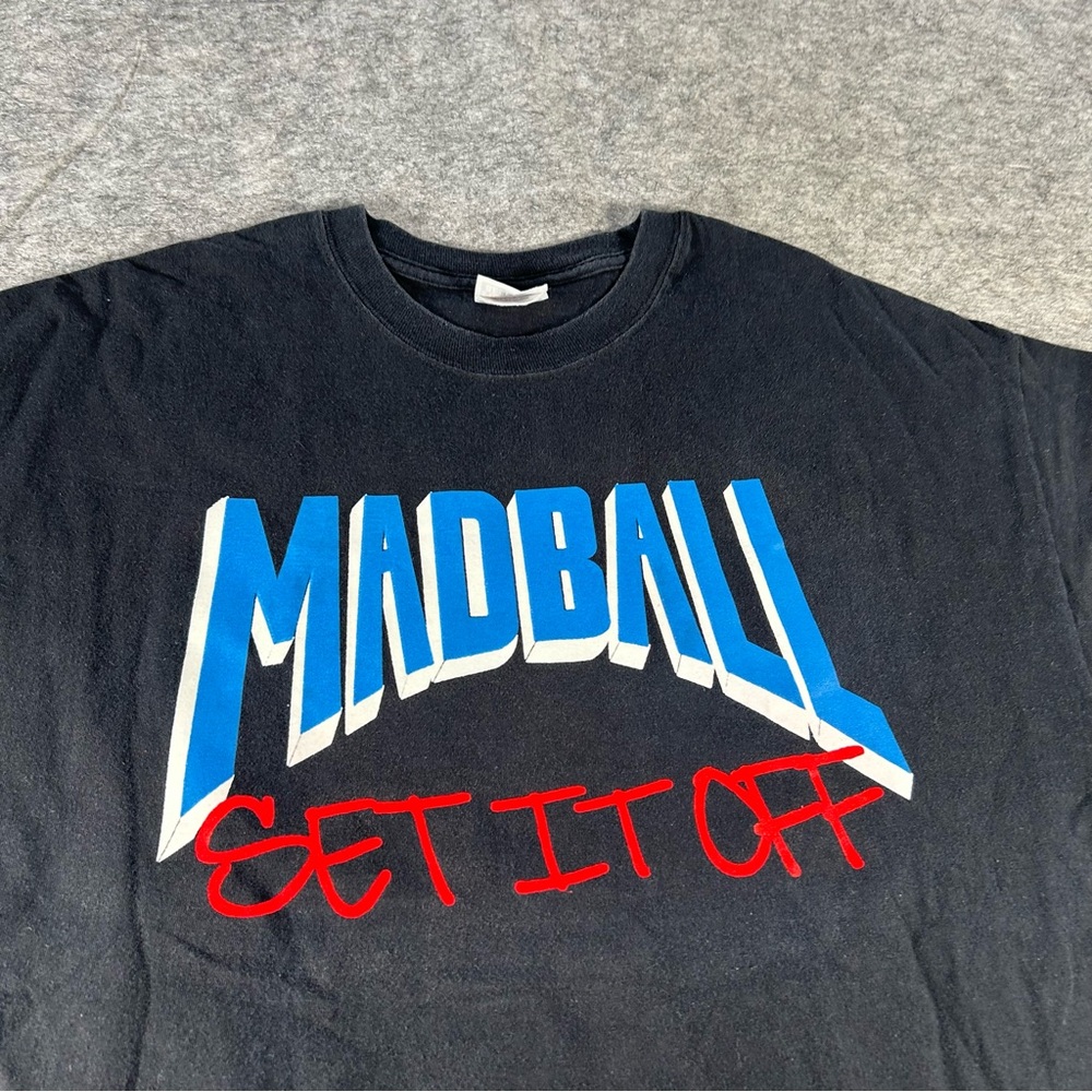 Vintage Madball Shirt Mens XL Black 90s Set It Off Hardcore Metal Album Rare HXC - Picture 2 of 7